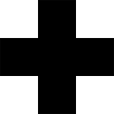 Point de croix monochrome fig-geom/croix