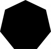 Point de croix monochrome fig-geom/heptagone