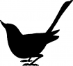 Point de croix monochrome oiseaux/oiseau5