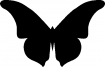 Point de croix monochrome papillons/papillon1