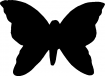 Point de croix monochrome papillons/papillon10