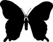 Point de croix monochrome papillons/papillon5