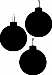 Trois boules de Noël
