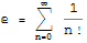 Calcul du nombre e