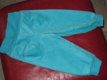 Pantalon de bébé avec ceinture en bord côtes