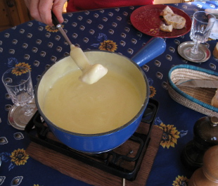 Fondue au vacherin fribourgeois