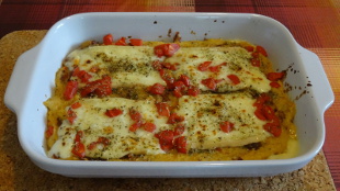 Gratin de polenta au fromage