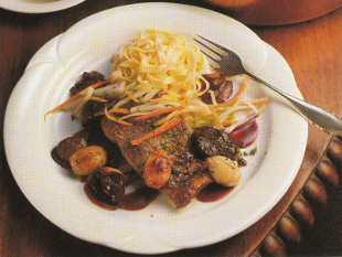 Filet de brochet au pinot noir