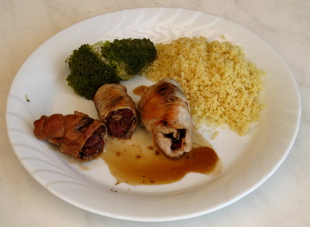 Roulades de dinde à la tapenade et tomates séchées