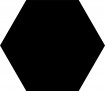 Point de croix monochrome fig-geom/hexagone