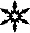 Point de croix monochrome noel/neige1
