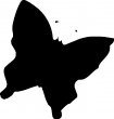 Point de croix monochrome papillons/papillon4