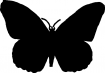 Point de croix monochrome papillons/papillon6