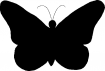 Point de croix monochrome papillons/papillon7
