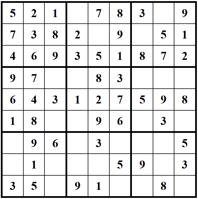 Sudoku non élémentaire
