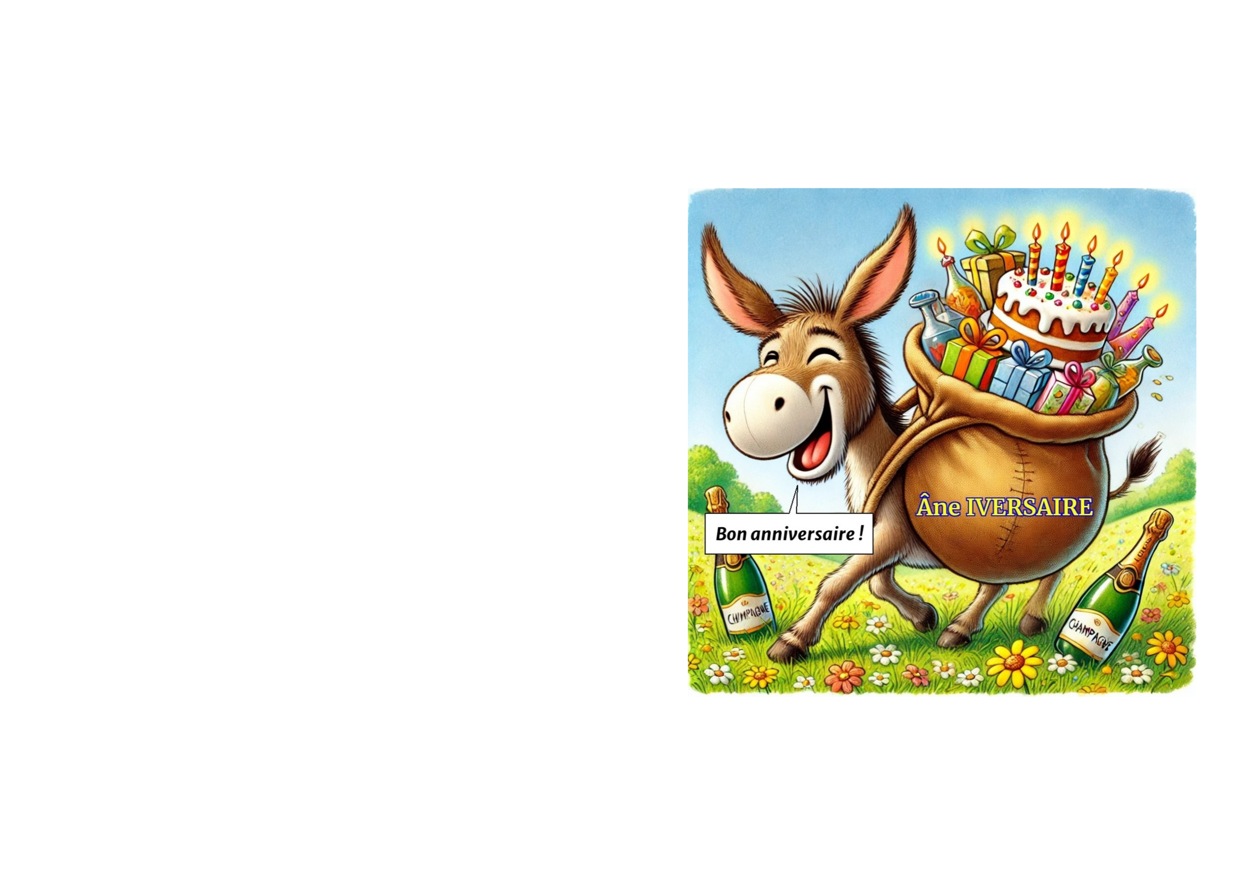 carte de voeux Bon anniversaire