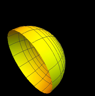 Croissant de lune avec partie intérieure